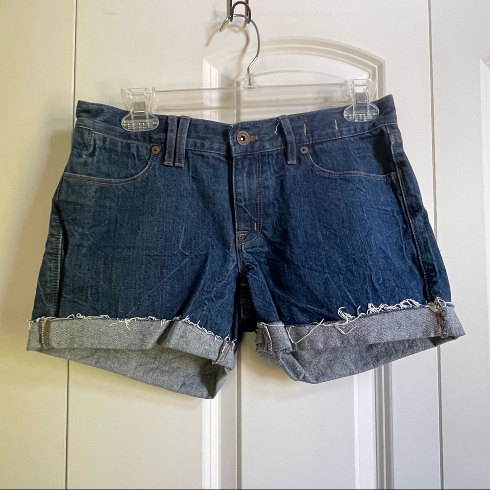 EUC Madewell midwash blue denim shorts sz26